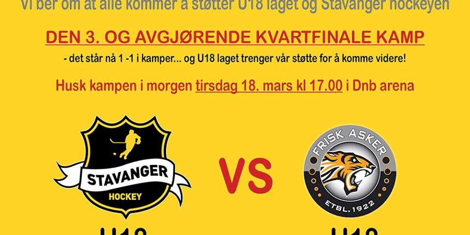 U18 Kvartfinale 3kamp